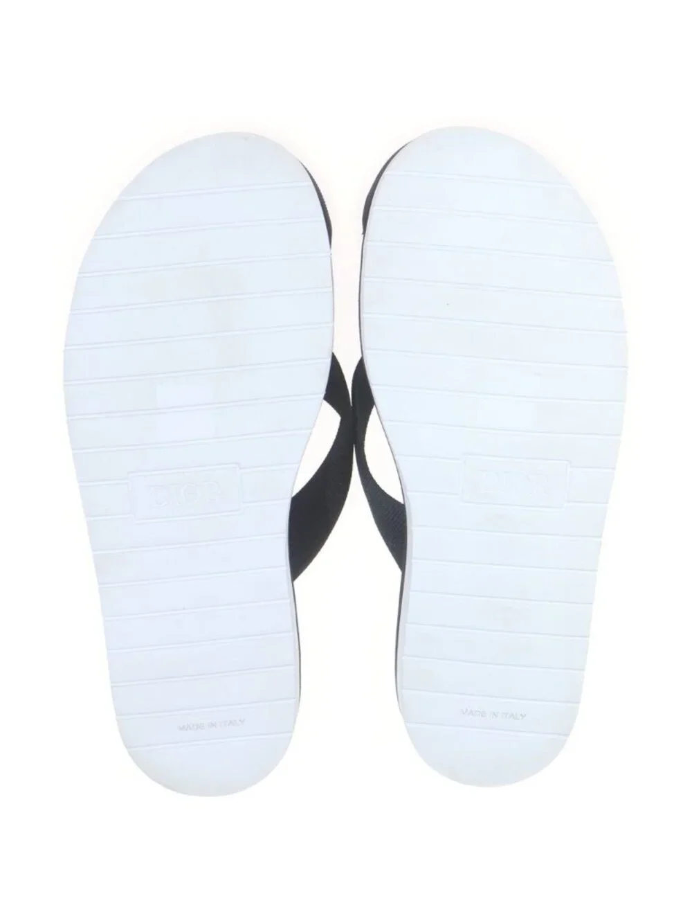 Dior Homme Shawn Stussy Font Logo Beach Sandals Shoes Black White